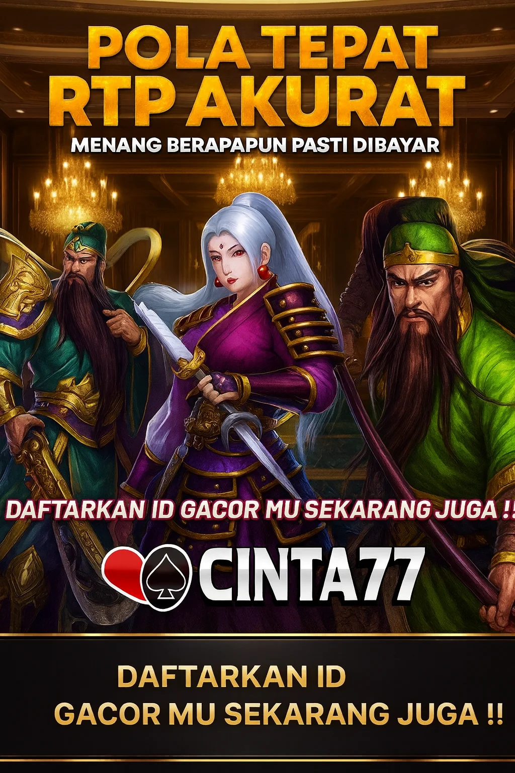 Cinta77 : Official Game Cinta 77 dengan Background Modern!
Cinta77 : Official Game Cinta 77 dengan Background Modern!